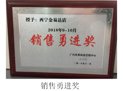銷售勇進(jìn)獎(jiǎng)